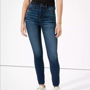 American Eagles Outfitters 360 next level skinny jeans jegging dark wash…